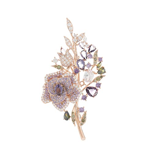 Brooch Camellia Purple : illuminez vos manteaux avec ce camélia violet