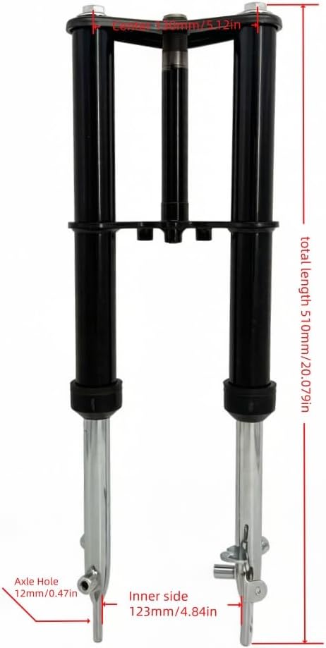 CRF50 Front Fork Set, Black Front Fork Shock Absorb Absorber for CRF50 XR50 TTR50 2004-2014 Off-road Dirt Pit Motorcycle Bike