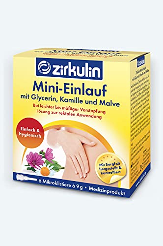 Zirkulin Mini-Einlauf, bei Verstopfung, mit Glyzerin, Kamille und Malve Cover