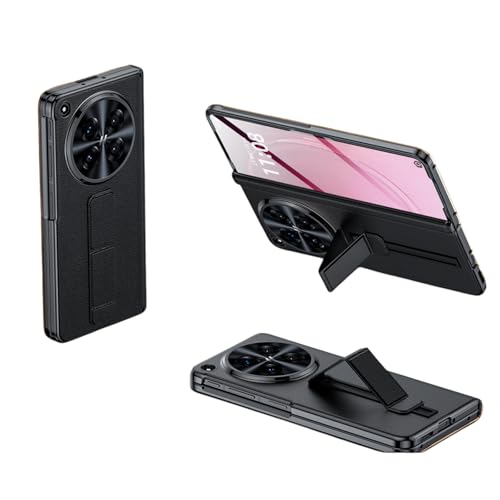 Oppo Find N6�p�A�X�}�z�P�[�X�B�X�N���[���v���e�N�^�[�ƃX���C�h�����X�g�X�g���b�v�z���_�[�t���B�q���W������S�ʓI�ɕی삷��P�[�X�B�v���~�A���ȃg�b�v�O���C�����U�[���X�}�z�P�[�X (�u���b�N)