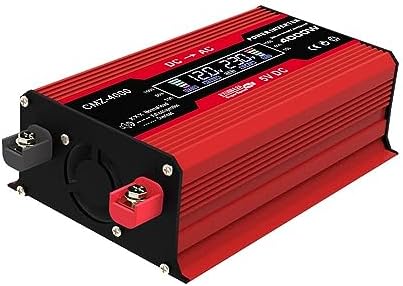 Wind Power Inverters DC 12V 24V to AC 220V 50Hz 60Hz Transformer Converter 4000W Inverter Pure Sine Wave Inverter Solar Off Grid Power Inverter (Color : Red, Size : 110V)