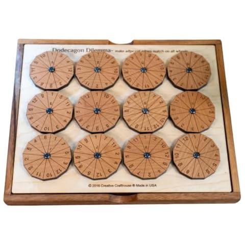 Impossible Math Puzzle | Dodecagon Dilemma | Made in The USA by Creative Crafthouse | Gift for Math Nerds and Math Lovers Cover