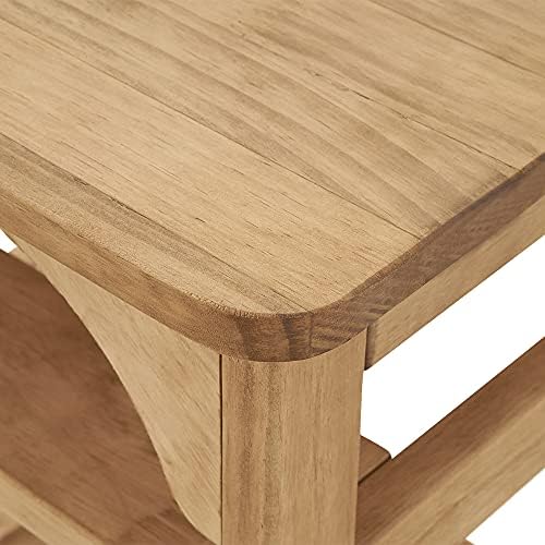2 In 1 Solid Pine Wood Library Step Ladder Chair Multifunction Bookshelf Plant Stand for Storage and Decoration Office Kitchen W 45 * D 45 * H 60cm