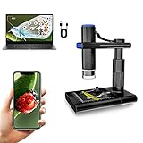 Wireless Digital Microscope,50X-1000X Magnification WiFi USB Portable Handheld Coin Microscope Camer