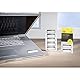 AVERY Zweckform 6905 Polyester Inventaretiketten (stark selbstklebend, strapazierbar, Kleinformat, 50x20 mm, 50 Aufkleber auf 10 Blatt) silber/schwarz