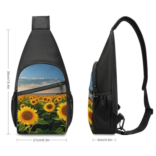 Mochila Deportiva Tipo Sling Blanca para Hombre y Mujer miniatura 2