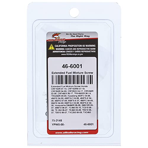 Tornillo de mezcla de combustible All Balls 46-6001 alta precisión para Husaberg 4