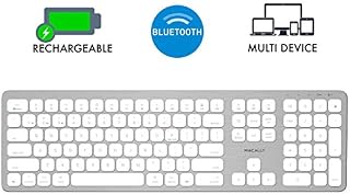 Macally Bluetooth Wireless Keyboard for Mac, iMac, Apple Mac Pro, Mac Mini, MacBook
