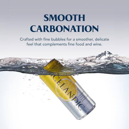 Image of Icelandic Glacial Sparkling Water, Sicilian Lemon, 330mL (Pack of 10)