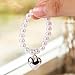 1pcs Doll Necklaces, Elegant Sweet White Pearl Necklace with Heart Charm Cute Doll Accessories for 17cm Plush Dolls Chain Jewelry & Outfit Decoration