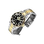 Invicta-Stainless-Steel-Pro-Diver-Analog-Black-Dial-Unisexs-Watch-26973-Band-ColorTwo-Tone