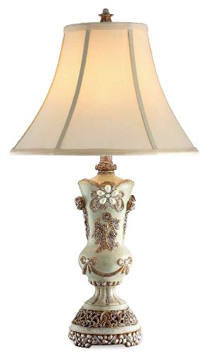 ORE International K-4203T Table Lamp, 16" x 16" x 28.5", Vintage Rose