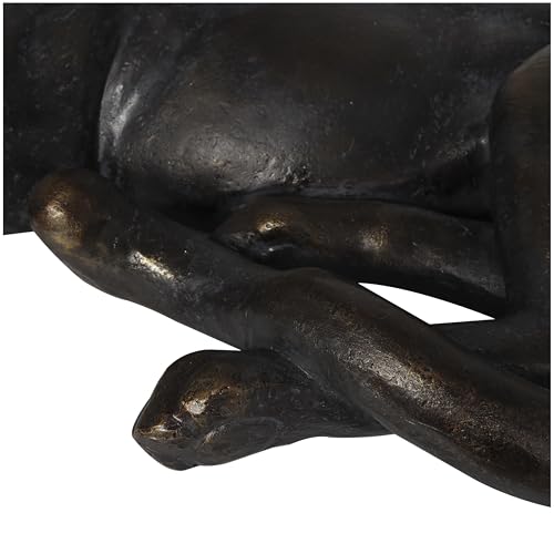 Escultura Decorativa Leopardo Polystone 29 x 14 x 13 in miniatura 4
