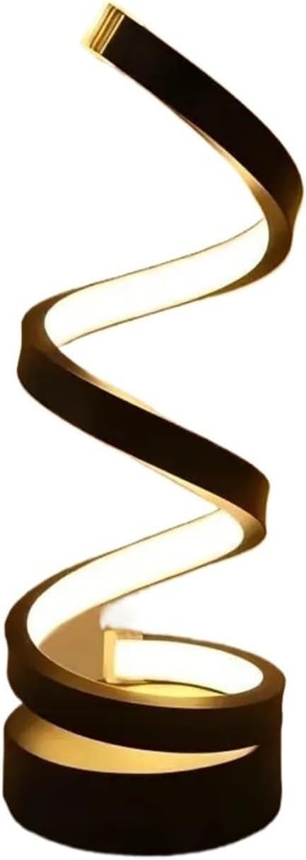 Table Lamps for Living Room,Modern Spiral Dimmable LED Lamp Bedside
