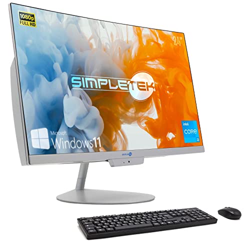 AiO All in One 24 Curvo i3 11 RAM Webcam integrata WiFi5 Bluetooth4.2 Computer Curved Desktop PC full-hd 8 GB 240 GB solid state drive windows