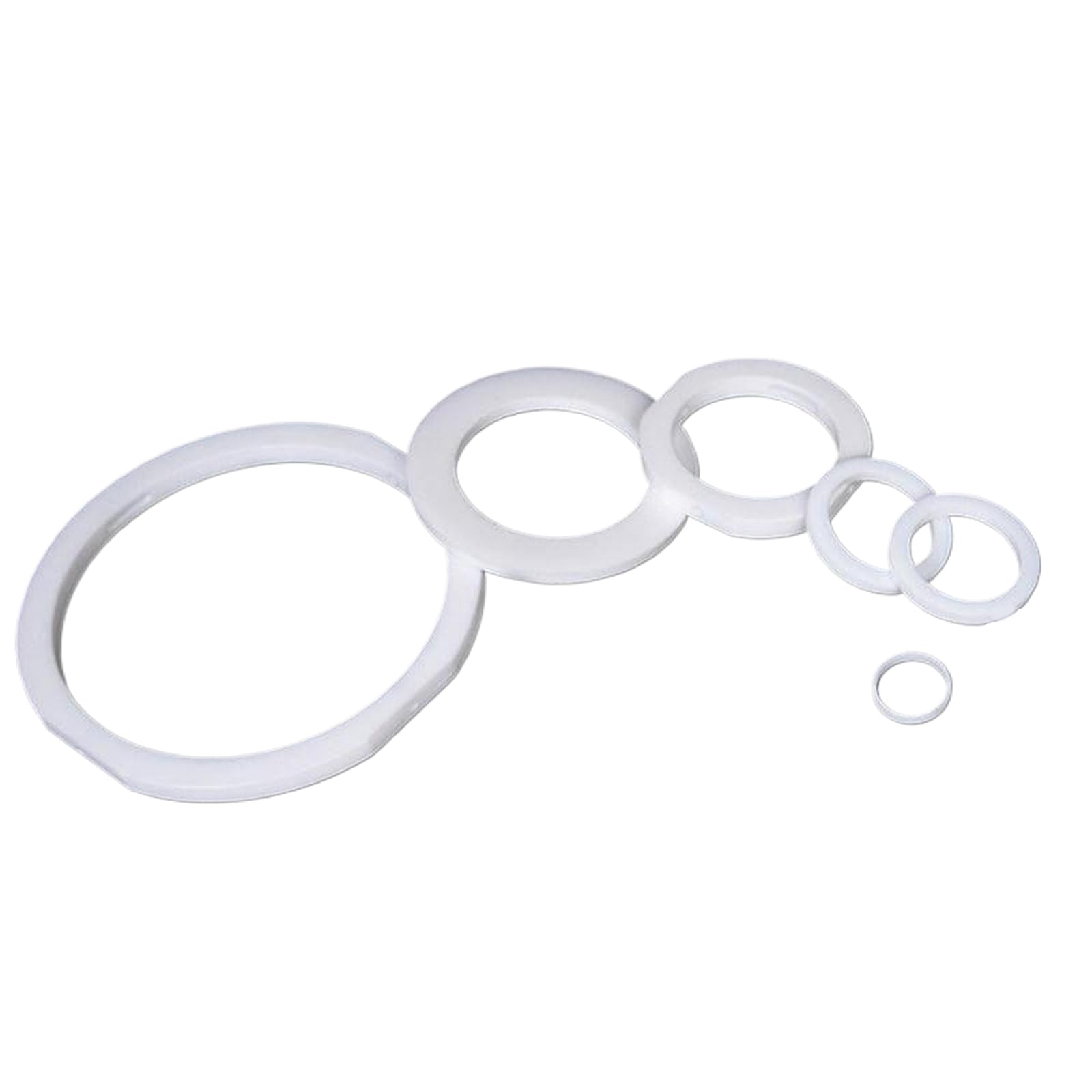 Podkładki płaskie PTFE | 1 szt. 273 mm OD 329 mm ID 3 mm grube białe szczeliny kołnierzowe (1124x1020x3mm)