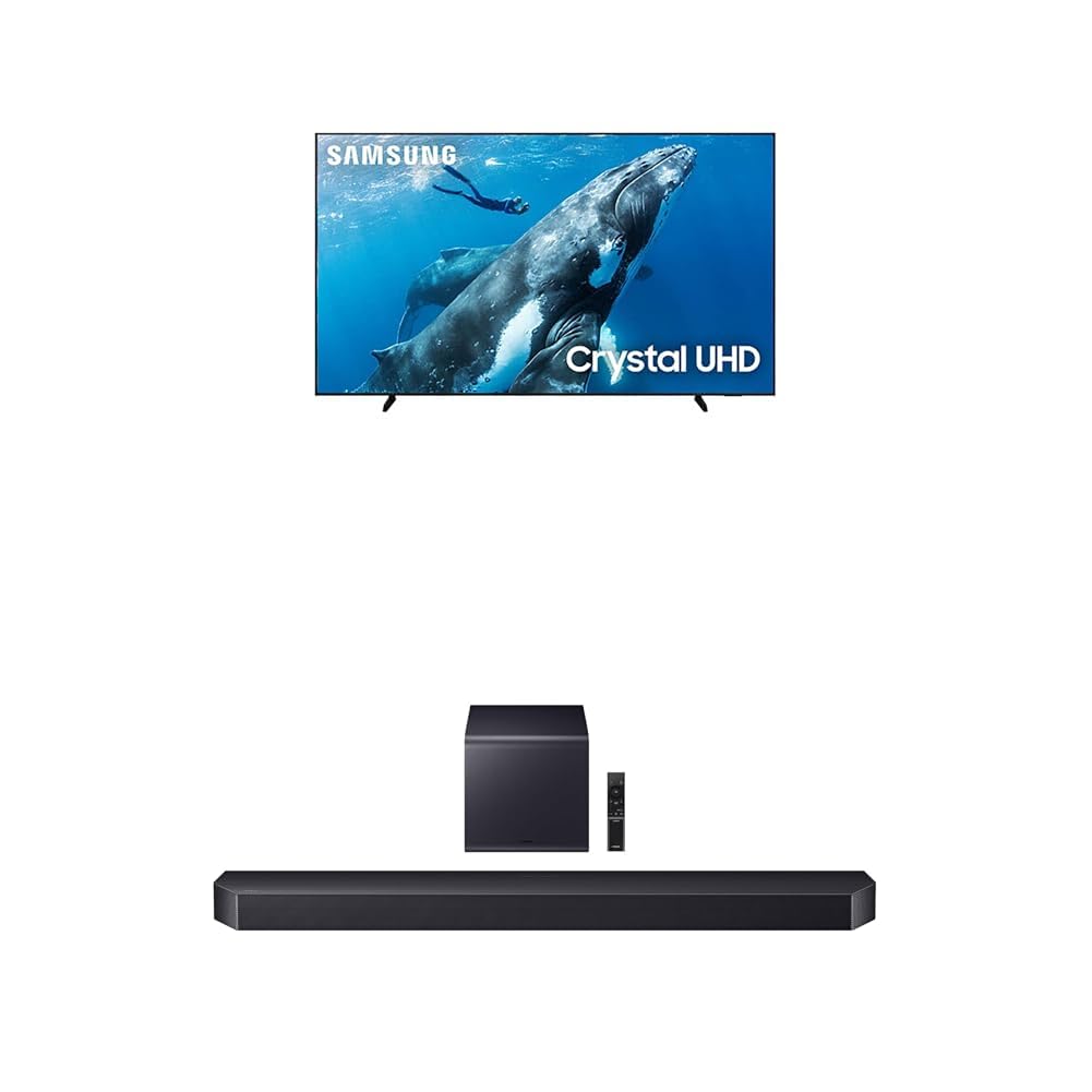 Samsung 98-Inch Class 4K Crystal UHD DU9000 Series HDR Smart TV Object Tracking Sound Lite UN98DU9000 2024 Model