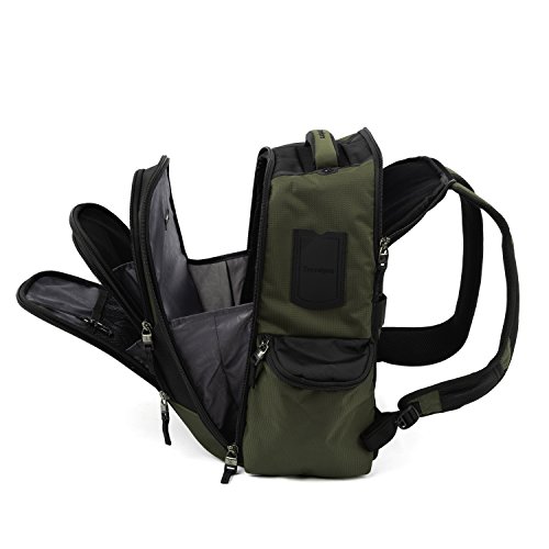 Image of Travelpro Bold Lightweight Rugged Backpack, Fits up to 15.6 inch laptop and tablet sleeve, Olive /Black