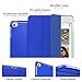 MoKo Case Fit New iPad mini 5 2019/Mini 4 2015 (5th/4th Generation 7.9-inch), Slim Lightweight Smart Shell Stand Cover with Translucent Frosted Back Protector, Auto Wake/Sleep, Klein Blue