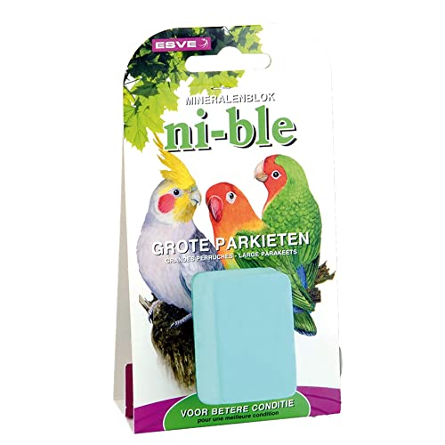 Bloque mineral para colgar en las barrotes para pelucas grandes.