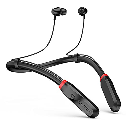 Nepartak Neckband Bluetooth Headphones, Long Battery Life,100 Hours Playtime,IPX5 Waterproof, Bluetooth Wireless Sport Headphones,Bluetooth Neckband Running Headset with Microphone