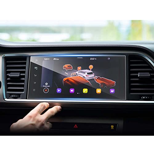 SHAOHAOpara Seat Ateca 2021 2022 2023 Protector de Pantalla de Vidrio Ateca FR 9.2 pulgadas, protector transparente, resistente a los arañazos 9H antihuellas, cristal templado Cover
