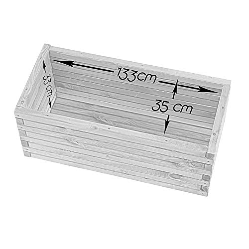 HolzGarden Pflanzkübel FORNEA 40x40x40cm | Massivholz Pinia Imprägniert 41 Liter