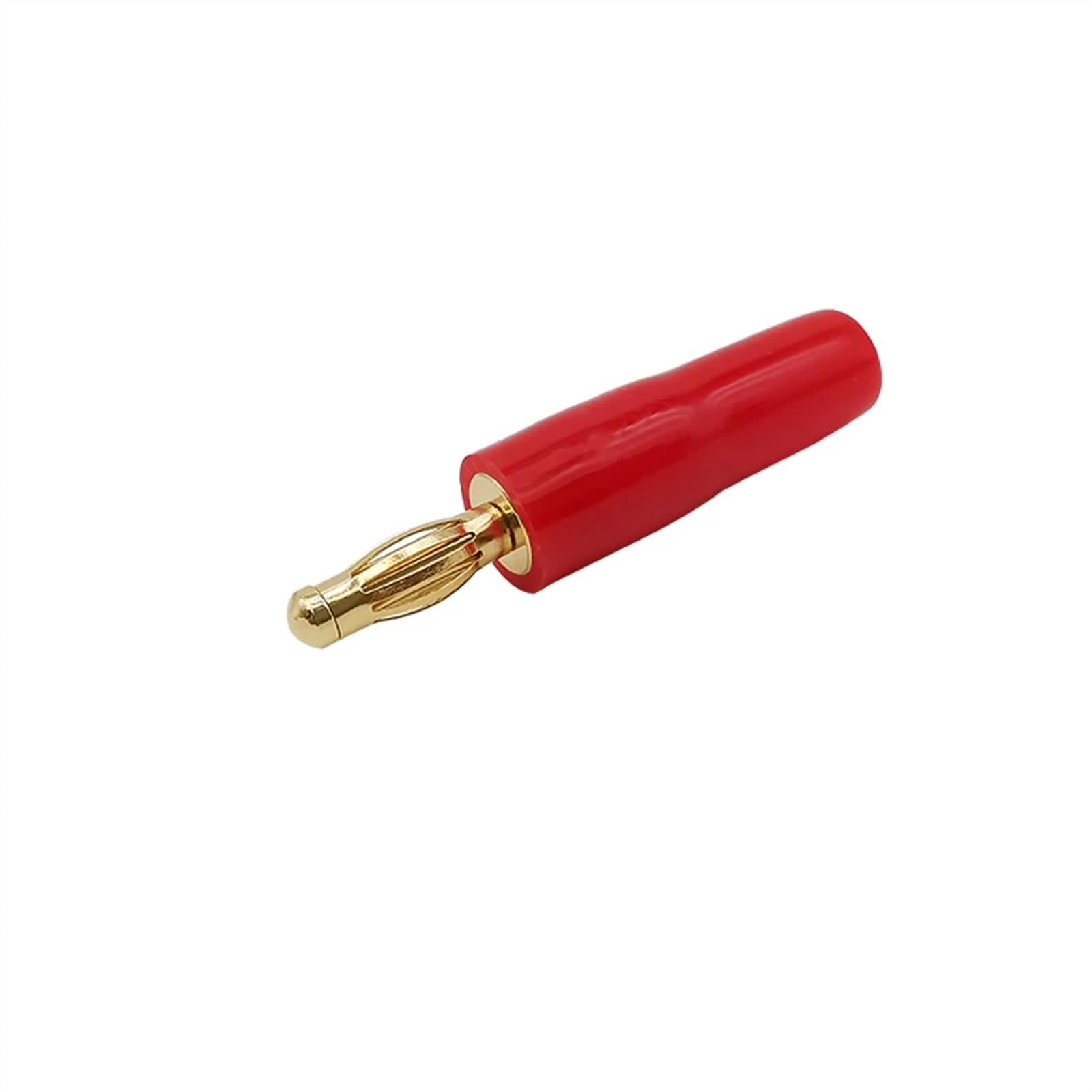 5 paia di connettori a banana da 4 mm, cavo per altoparlante, blocco a vite senza saldatura, spine maschio a banana da 4 mm con custodia isolante rossa e nera