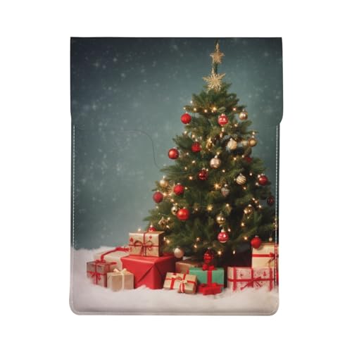 Pochette ordinateur 13 pouces Noël en cuir le cadeau idéal antichoc