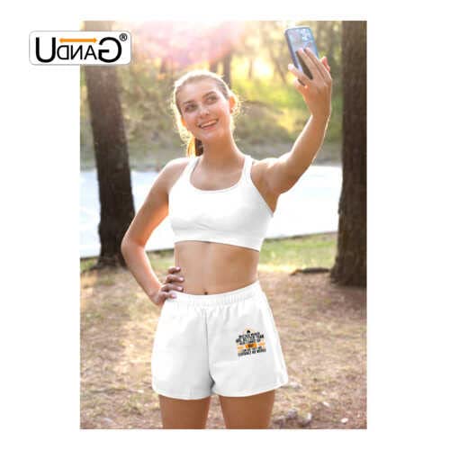 Image of UDNAG Unisex Regular fit 'Womens Day | Whether Women are Better Than Men I Cannot say D but I can say They are Certainly no Worse' Polyester Shorts [Size S /28In to XL /40In]