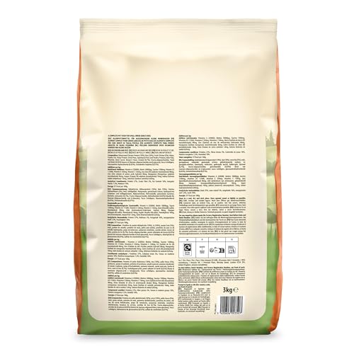 by Amazon Hundefutter für ausgewachsene Hunde (Adult) Kleiner Rassen, Fein zubereitetes Trockenfutter reich an Huhn und Reis, 3 kg (1er-Pack)(Zuvor eine Marke von Lifelong, gleiches Produkt)