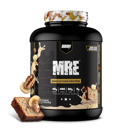 REDCON1 MRE Whole Food Protein Powder, Banana Nut...