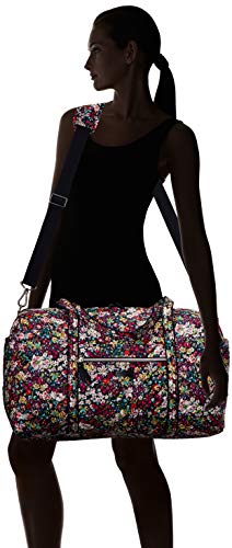 Vera Bradley Women's Signature Cotton Large Travel Duffel Bag, Itsy Ditsy, One Size