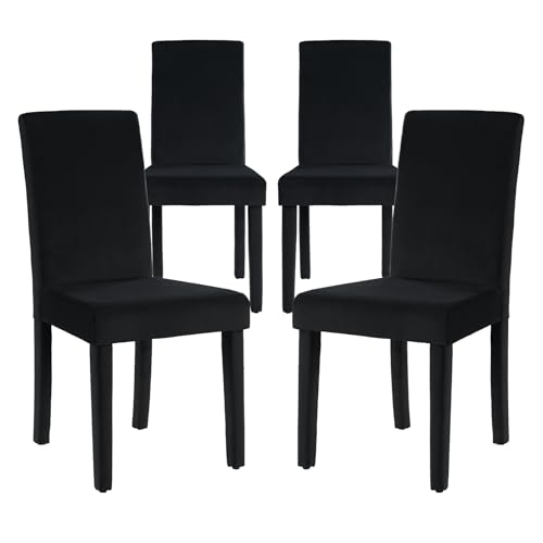 Amerlife SSC030-1063050441G Velvet Upholstered Dining Chairs Set Of 4 thumb #8
