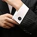 Cufflinks For Men, 316L Stainless Steel Tuxedo Shirt Cuff Links Accessories, Unique Business Groom Wedding Black Silver Gold Jewelry for Son, Father, Husband, Boyfriend