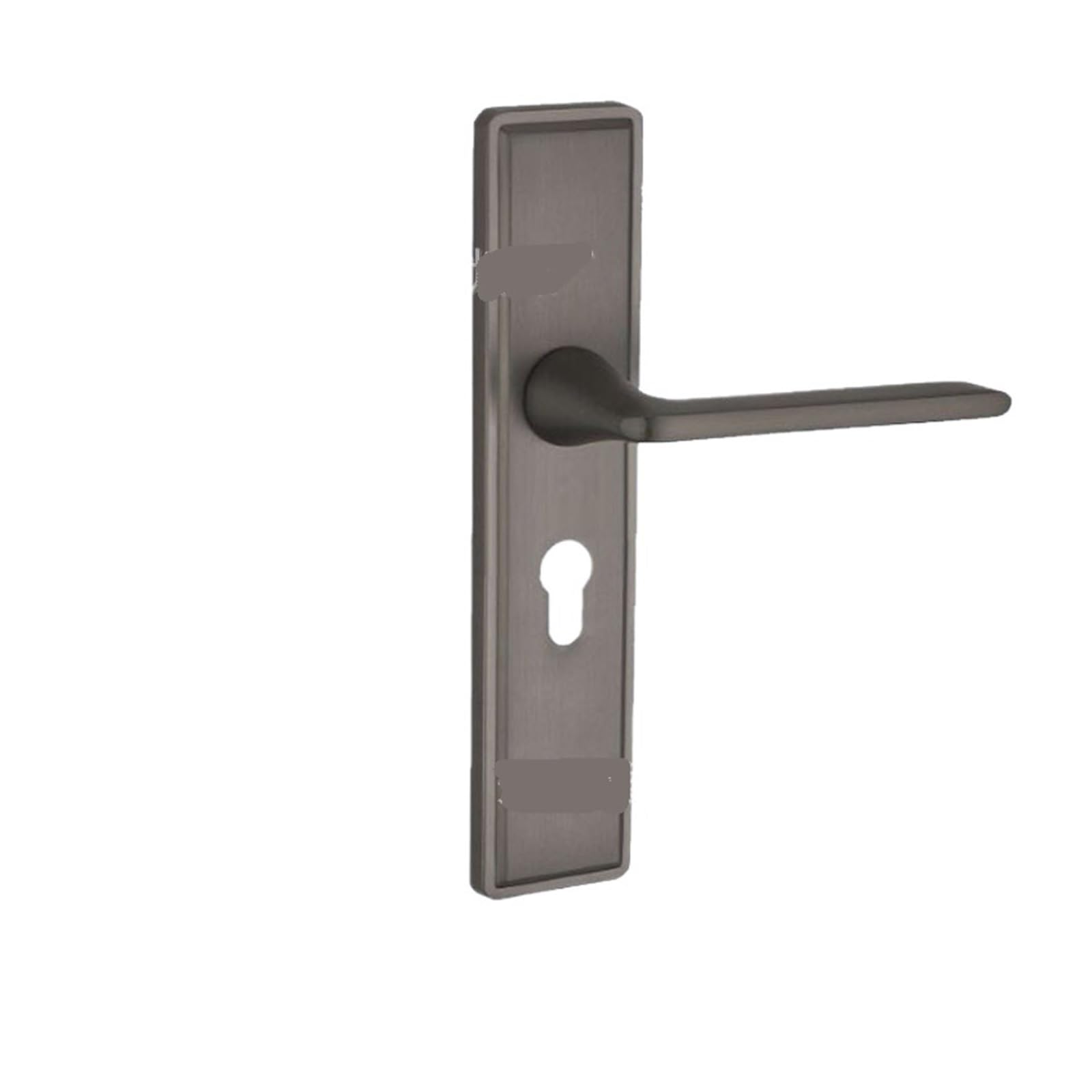 ZONSHJDKR Black Household Zinc Alloy Indoor Solid Wood Handle Door Lock Bedroom Silent Magnetic Hardware 20 Pieces(310 Gun Gray Large 50 Copper)