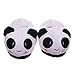Novelty lovable Panda Household Winter Warm Soft Plush Antiskid Indoor Home Slippers