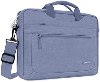 MOSISO Laptop Shoulder Messenger Bag Compatible with MacBook Air/Pro, 13-13.3 inch Notebook, Pro 14 inch 2022 2021 M1 Pro/Max A2442, with Adjustable Depth at Bottom, Black