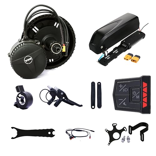 Image of Aluminium Electric Bicycle Kit (MD250 36V, LED Display, 8 Ah Battery)