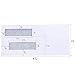 Ohuhu 500 Pack #8 Double Window Envelope SELF SEAL Adhesive Tinted Security Envelopes Quickbooks Check, Business Check, Documents Secure Mailing, 3 5/8