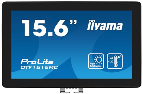 iiyama ProLite OTF1616MC B1 Écran LED 15.6 cadre ouvert écran tactile 1920 x 1080 Full HD @ 60 Hz VA 1100 cdm² 800:1 25 ms HDMI VGA DisplayPort - vue 2