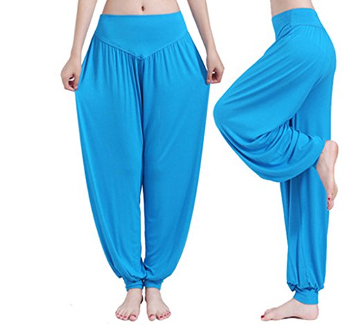 Bettertime Fashion Women's Slimming Sports Pants Dance Pants Yoga Pants Blue