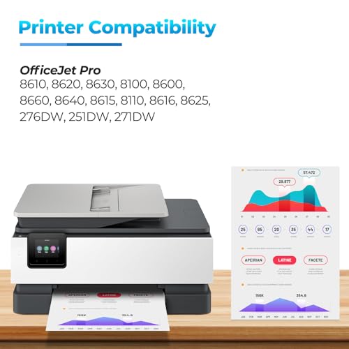 Image of 950XL 951XL Ink Cartridges OfficeJet Pro 8600 8610 8620 8630 Compatible for HP 950XL 951XL Ink Cartridges Combo Pack Compatible for OfficeJet Pro 8600 8610 Printer (2-Black 1-Cyan 1-Magenta 1-Yellow)