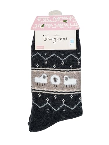Image of Shag Wear Women's Novelty Angora Socks, Cute Animal Casual Cozy Soft and Warm, 3 Pack