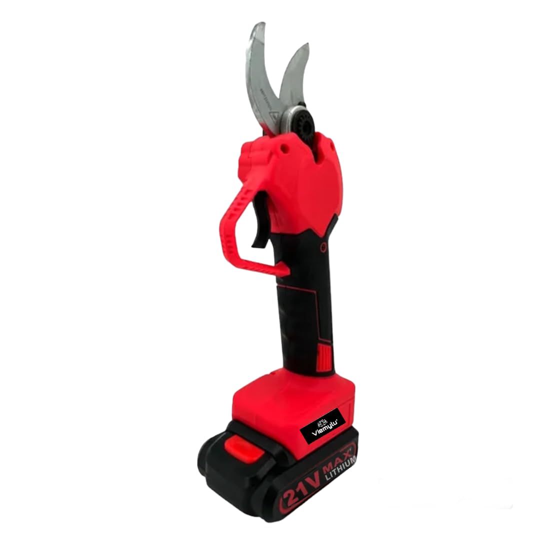 Tijeras de podar eléctricas, con 2 piezas recargables de 21 V y 2,0 Ah, alimentadas con batería de litio, diámetro de corte de 32 mm, motores sin escobillas