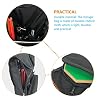 Vaguelly Dumb Drum Storage Backpack Double Shoulder Bag Lightweight Oxford Cloth Drum Pad Carrying Case for Snare Protection and Travel 19.68X10.23X3.54In