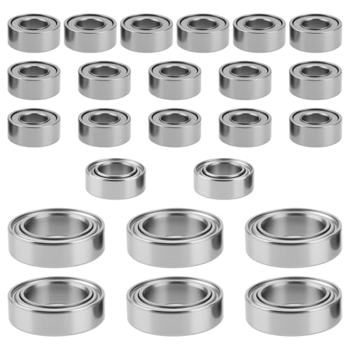 The Lord of the Tools 24x Kit de Rodamientos de Metal Compatible con FMS FCX24 1/24 La Actualización de Orugas RC