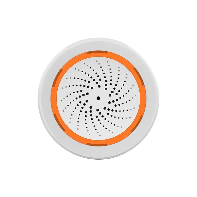 Okos Smart ZigBee Siren Alarm | Home Security Alarm with Strobe Alerts | Works with ZigBee Hub, Alexa & Google Home | USB & Battery Powered (CR123A Included) | Wireless Smart Alarm System