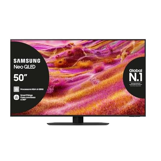 Samsung Smart TV 50'' QE50QN94FATXZT Neo QLED 4K Mini LED, NQ4 AI Gen3 Processor, 4K AI Upscaling Pro, Glare Free, Motion Xcelerator 165Hz, Dolby Atmos & OTS Lite, NeoSlim Design, 2025, 50"