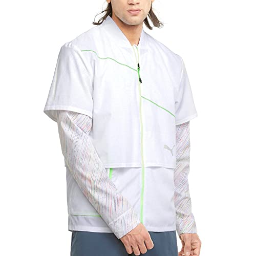 Puma Mens Run Woven Ultra Jacket, White, Medium Us #TOP19